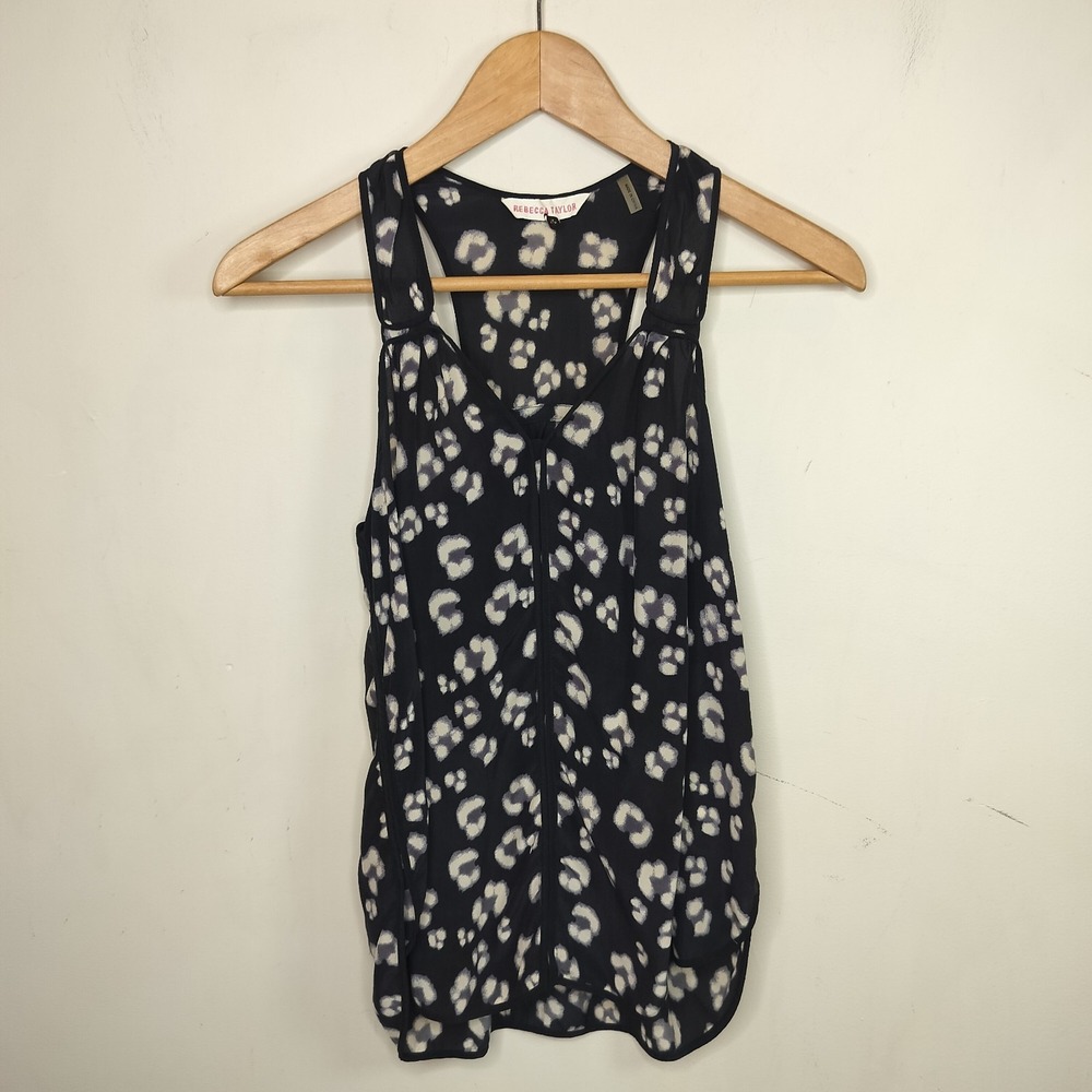 Rebecca Taylor‎ Silk Sleeveless Top Spotted